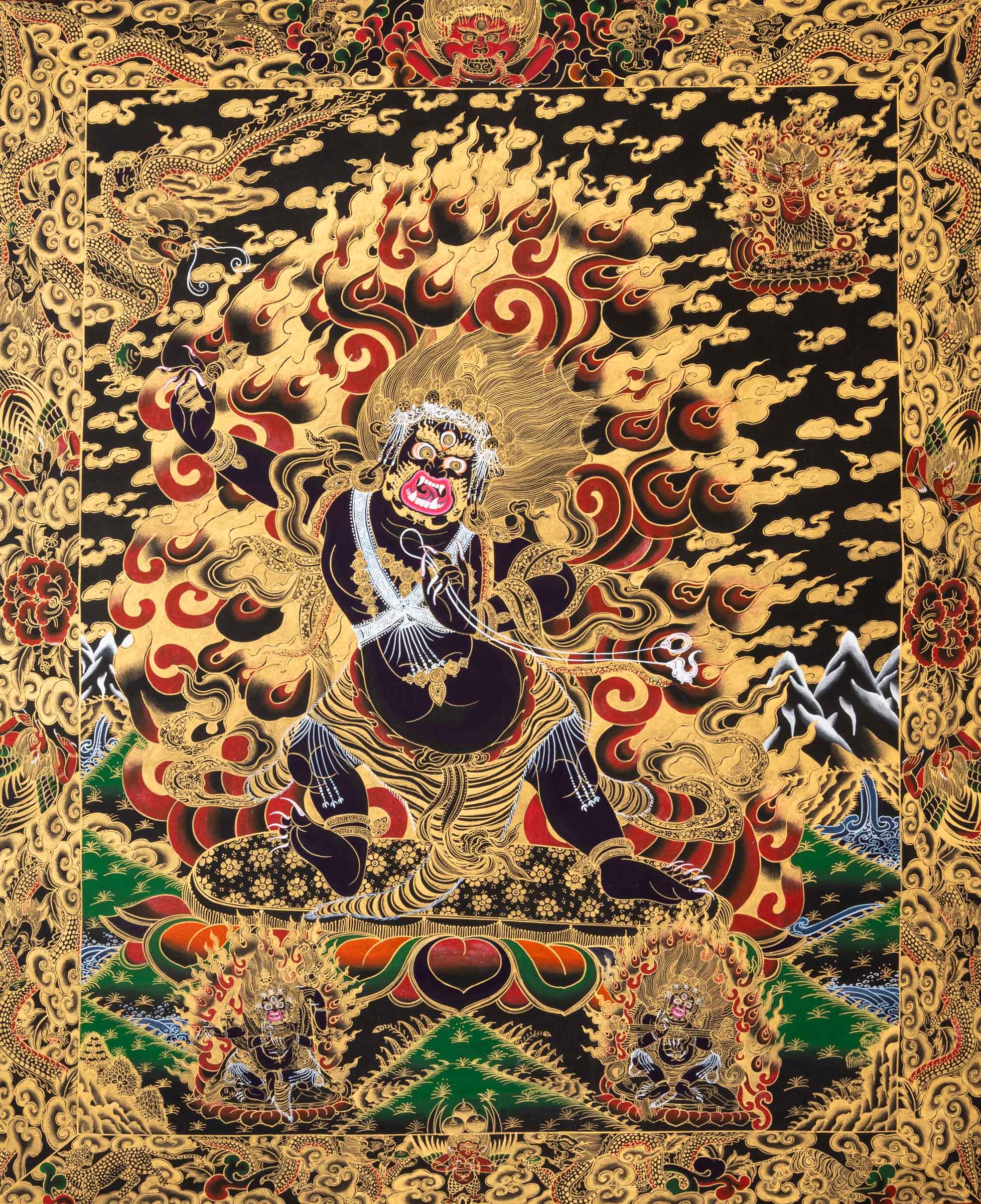 Vajrapani Thangka - Sacred Painting 