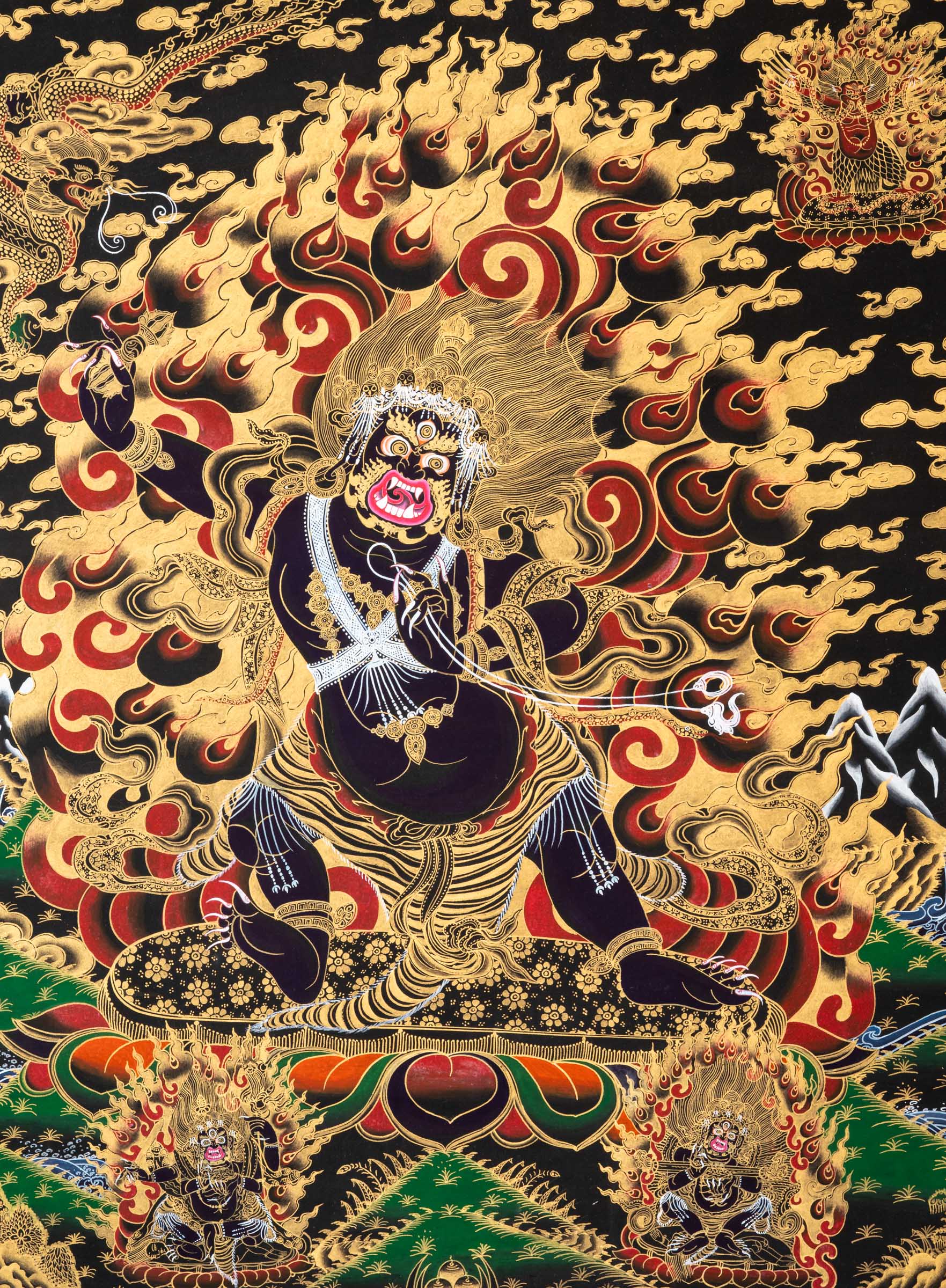 Vajrapani Thangka - Sacred Painting 