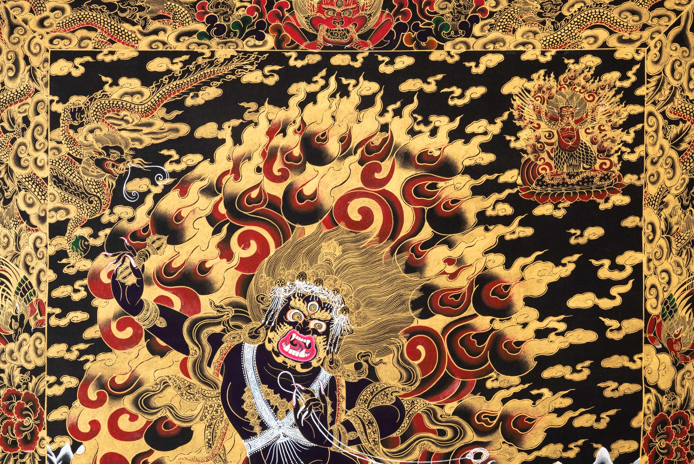 Vajrapani Thangka - Sacred Painting 