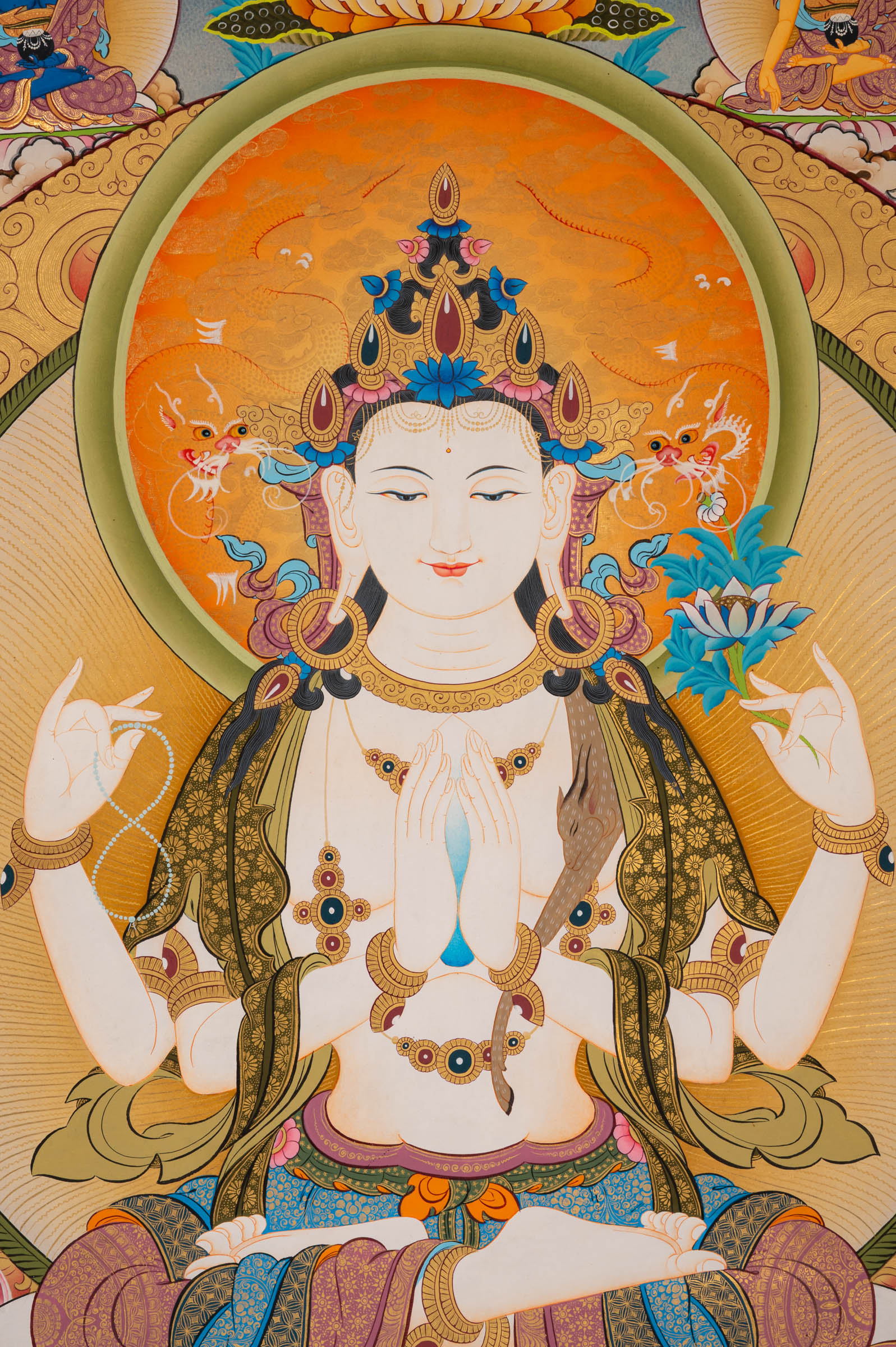 Chenrezig Thangka - Sacred Painting 