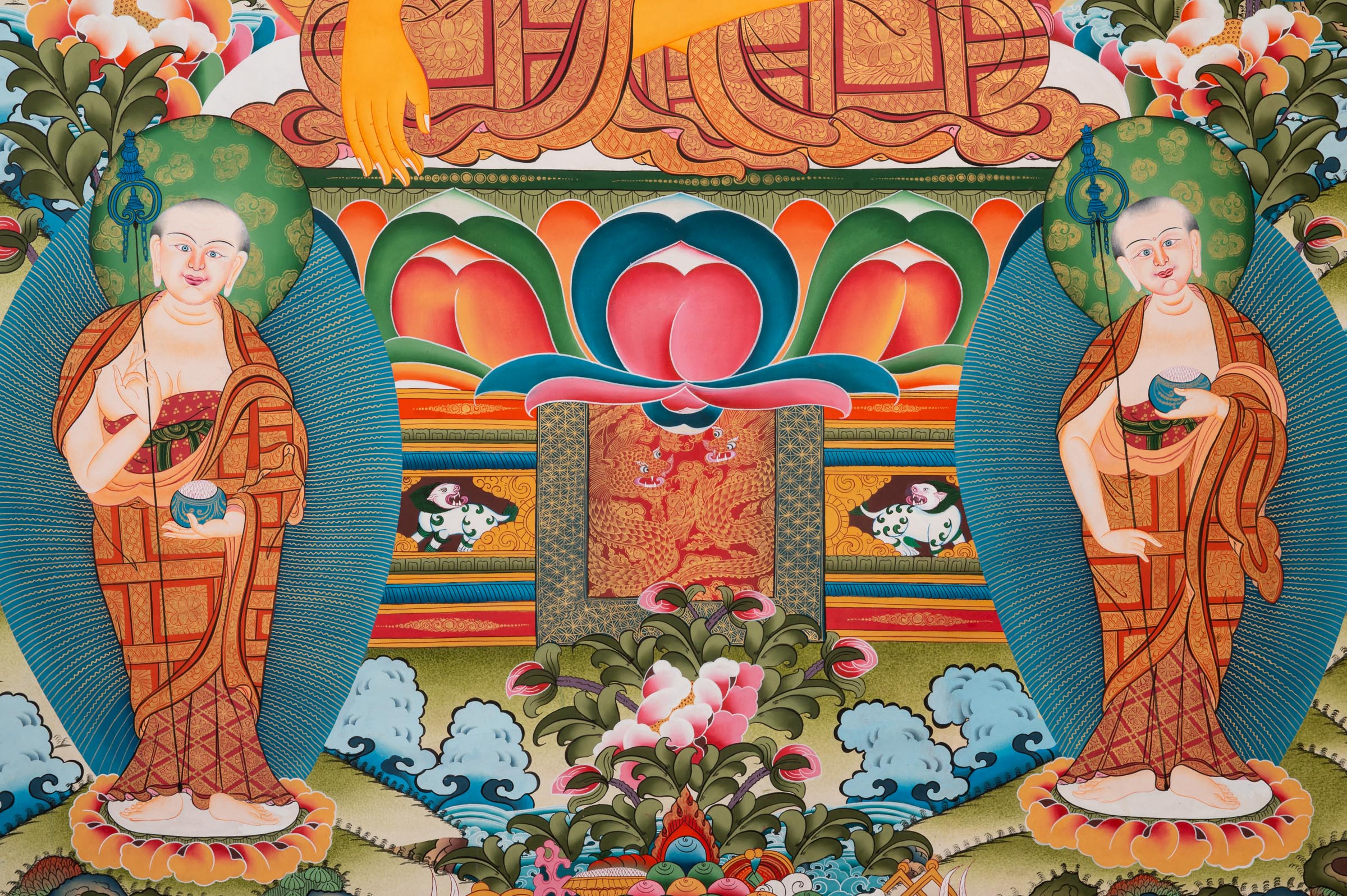 Shakyamuni Buddha Thangka Painting for meditation.