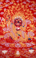 Hand-Painted Wrathful Mahakala Thangka Painting 