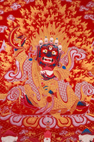 Hand-Painted Wrathful Mahakala Thangka Painting 