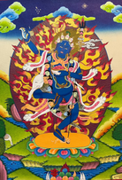 Throma Nagmo Drubchod also known as Nairatmya Yogini Thangka painting