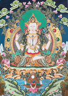 Chengrezi Thangka Painting – Authentic Tibetan Art for Compassion