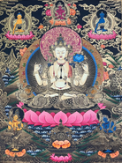 Chengresi Thangka Painting