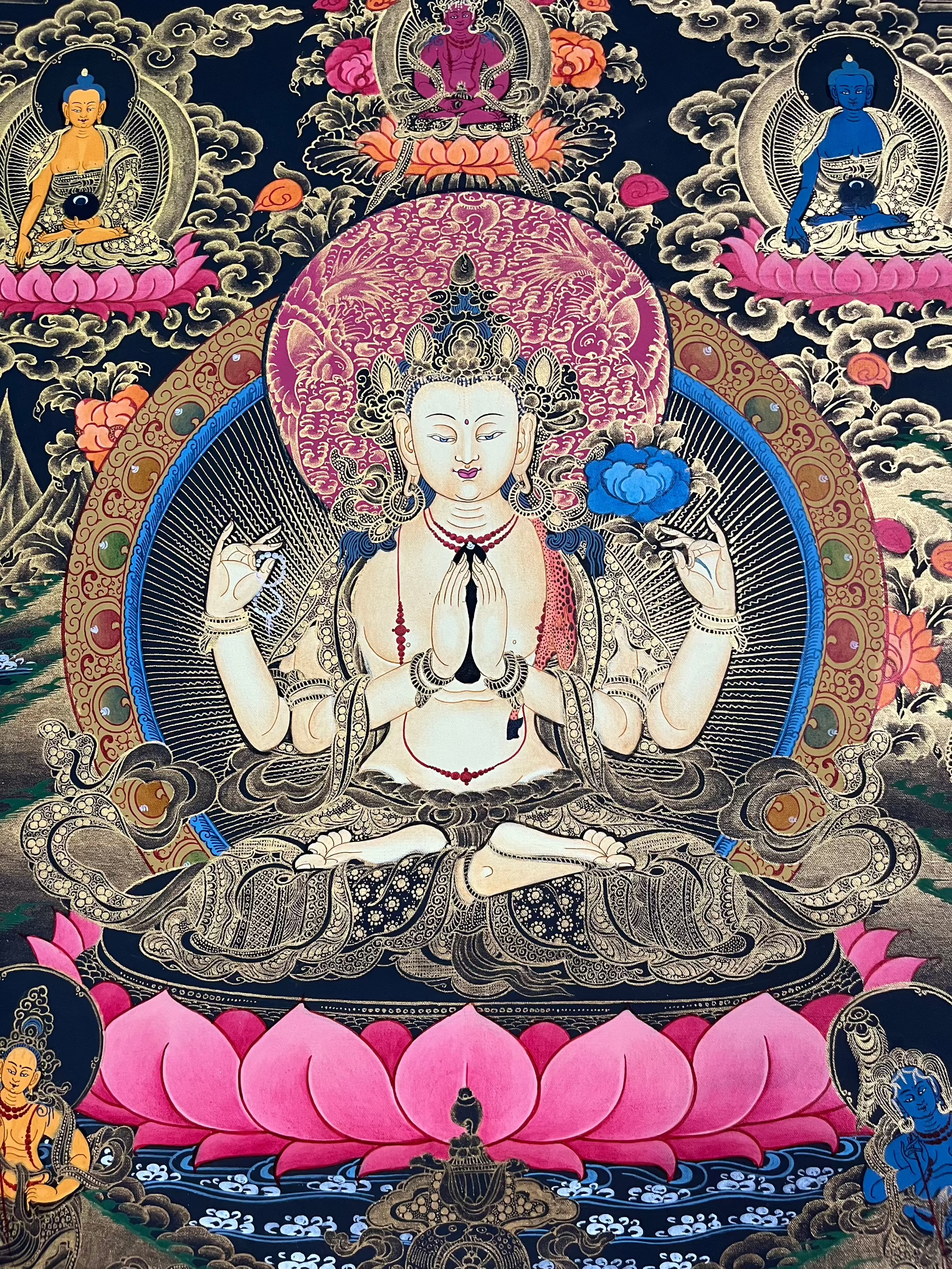 Chengresi Thangka Painting