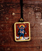 Mahakali Ghau Thangka locket with hand-painted fierce goddess artwork inside traditional Himalayan amulet Nepal