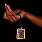 Mahakala Ghau Thangka locket with hand-painted wrathful deity artwork inside traditional Himalayan amulet Nepal