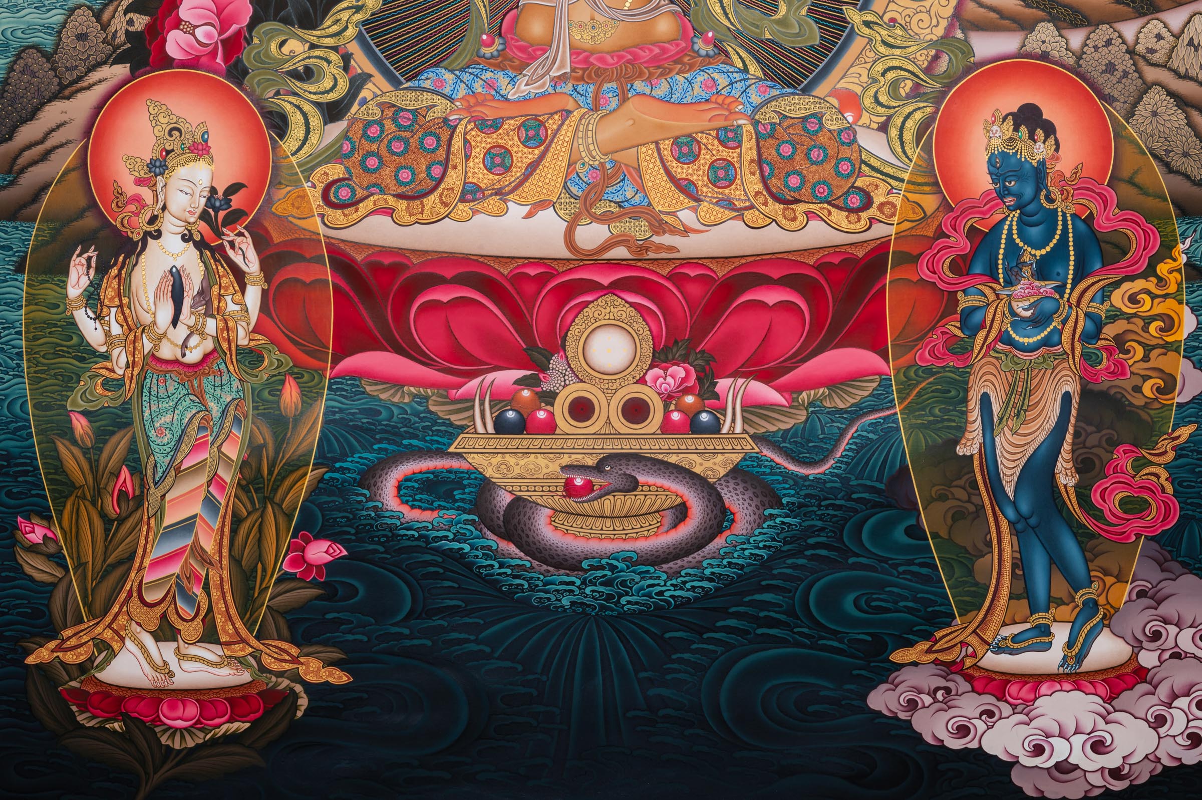 Manjushri Thangka - Tibetan Painting