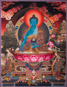 Healing Buddha Thangka - Sacred Painting 