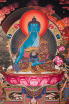 Healing Buddha Thangka - Sacred Painting 