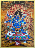 6 Hand Mahakala - Wrathful deity Painting