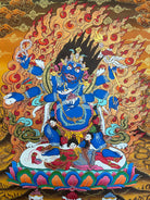 6 Hand Mahakala - Wrathful deity Painting