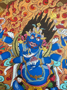 6 Hand Mahakala - Wrathful deity Painting