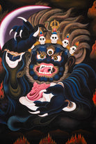 Mahakala Thangka - Hand-Painted Protector Deity