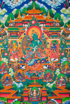 Green Tara Thangka Painting - Handpainted Tibetan Art
