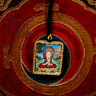 Fushen Fusa Ghau Thangka locket  protective deity artwork inside traditional Himalayan Nepal