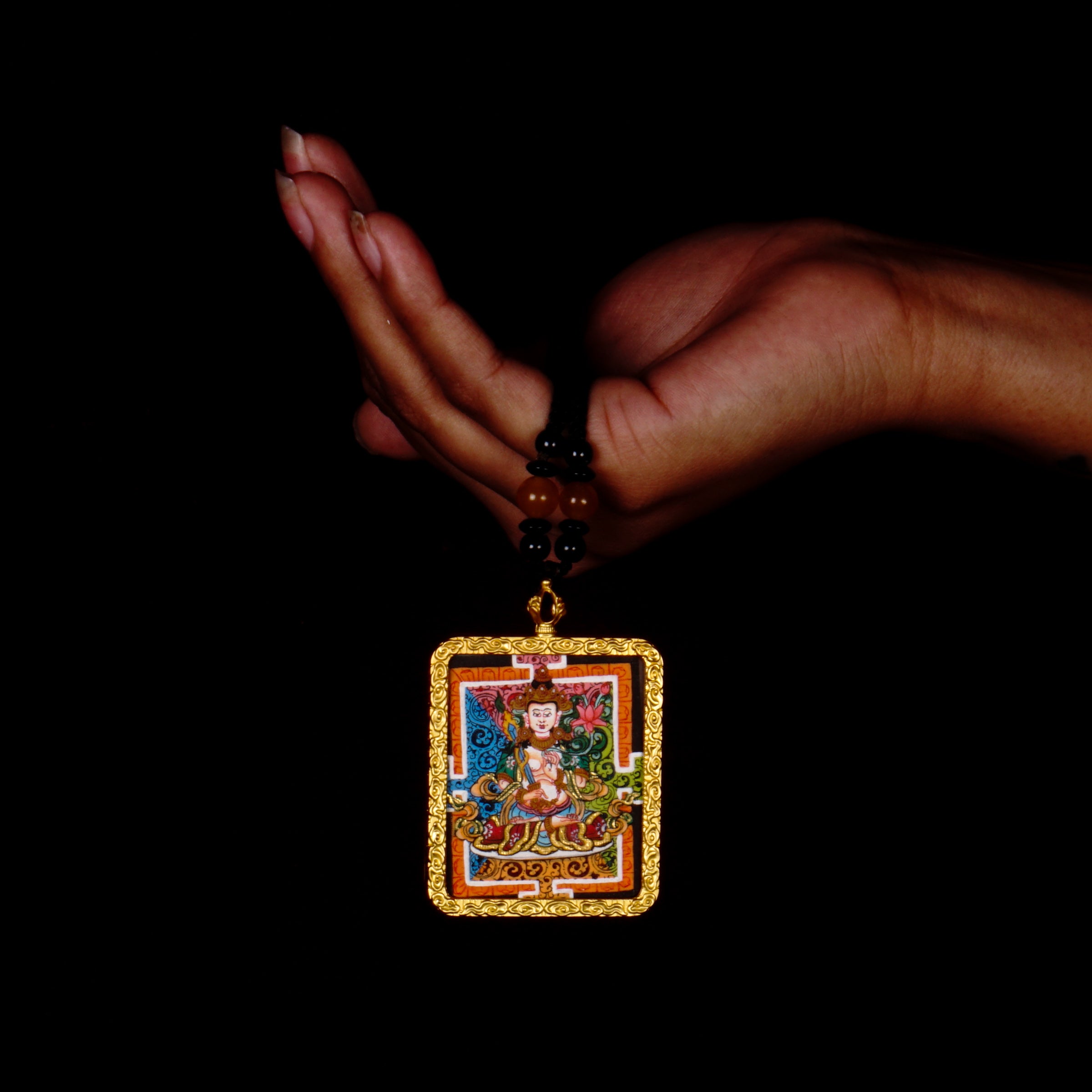 Fushen Fusa Ghau Thangka hand-painted miniature Buddhist protective deity art from Nepal