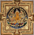 Sacred Zambhala prosperity mandala Tibetan Buddhist painting