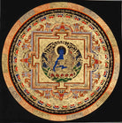 Medicine Buddha Mandala Thangka healing Buddha sacred art.
