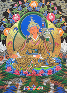 Handpainted Guru Rinpoche Thangka Painting