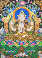 Chengresi Thangka - Handpainted Tibetan Art