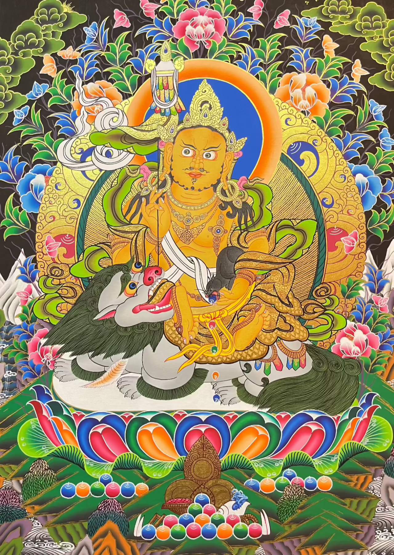 Zambala Thangka - Tibetan Painting