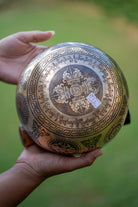 Yin Yang Fine Carving Singing Bowl - Tibetan Bowl.