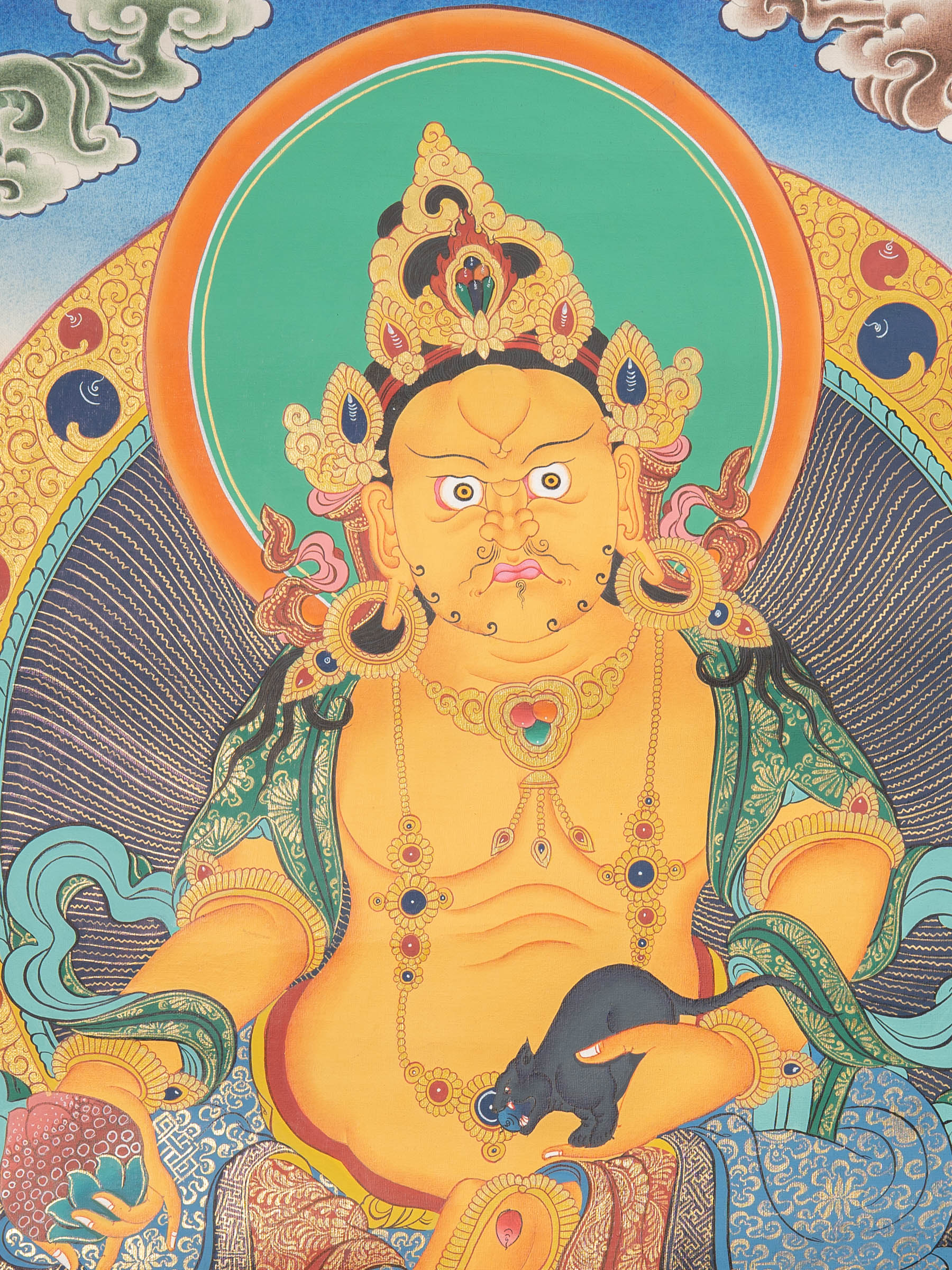 Zambala Thangka - Sacred Handpainted Tibetan Art