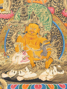Hand-Painted Zambala Thangka - Tibetan Painting