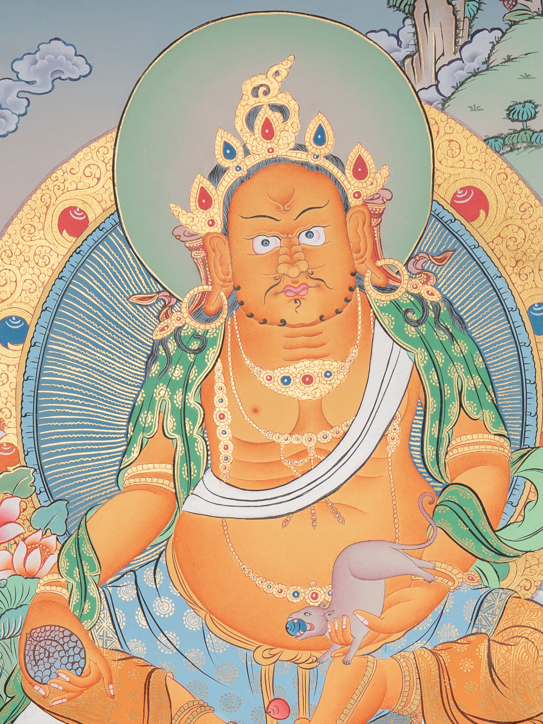 Zambala Thangka - Handpainted Tibetan Art 