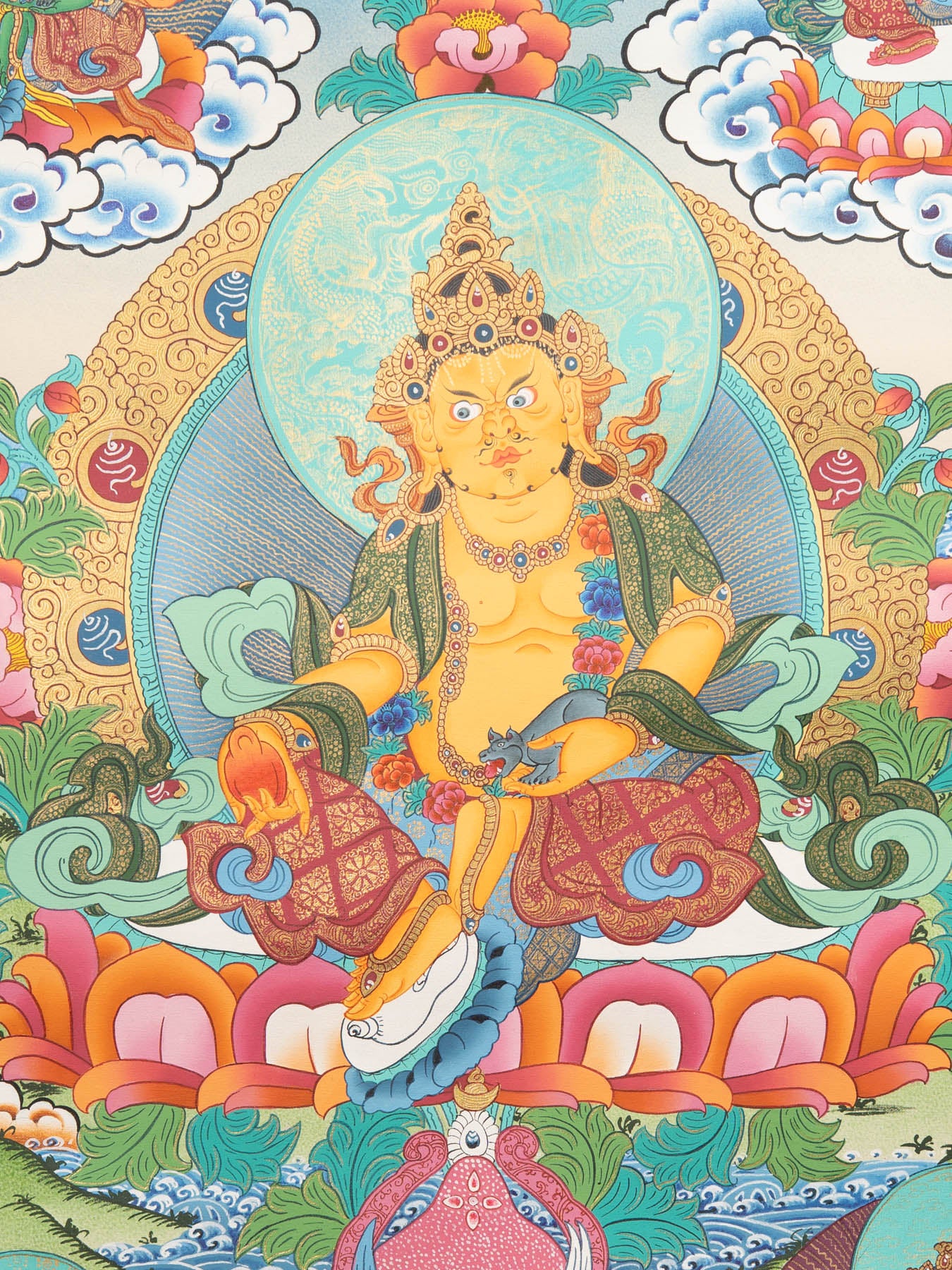 Zambala Thangka Painting - Sacred Painting 