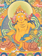 Hand-Painted Zambala Thangka - Sacred Tibetan Art