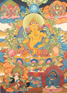 Hand-Painted Zambala Thangka - Sacred Tibetan Art