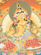 Tibetan Zambala Thangka - Sacred Painting  