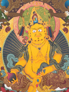 Zambala Guardian Deity Painting  - Tibetan Handpainted Art