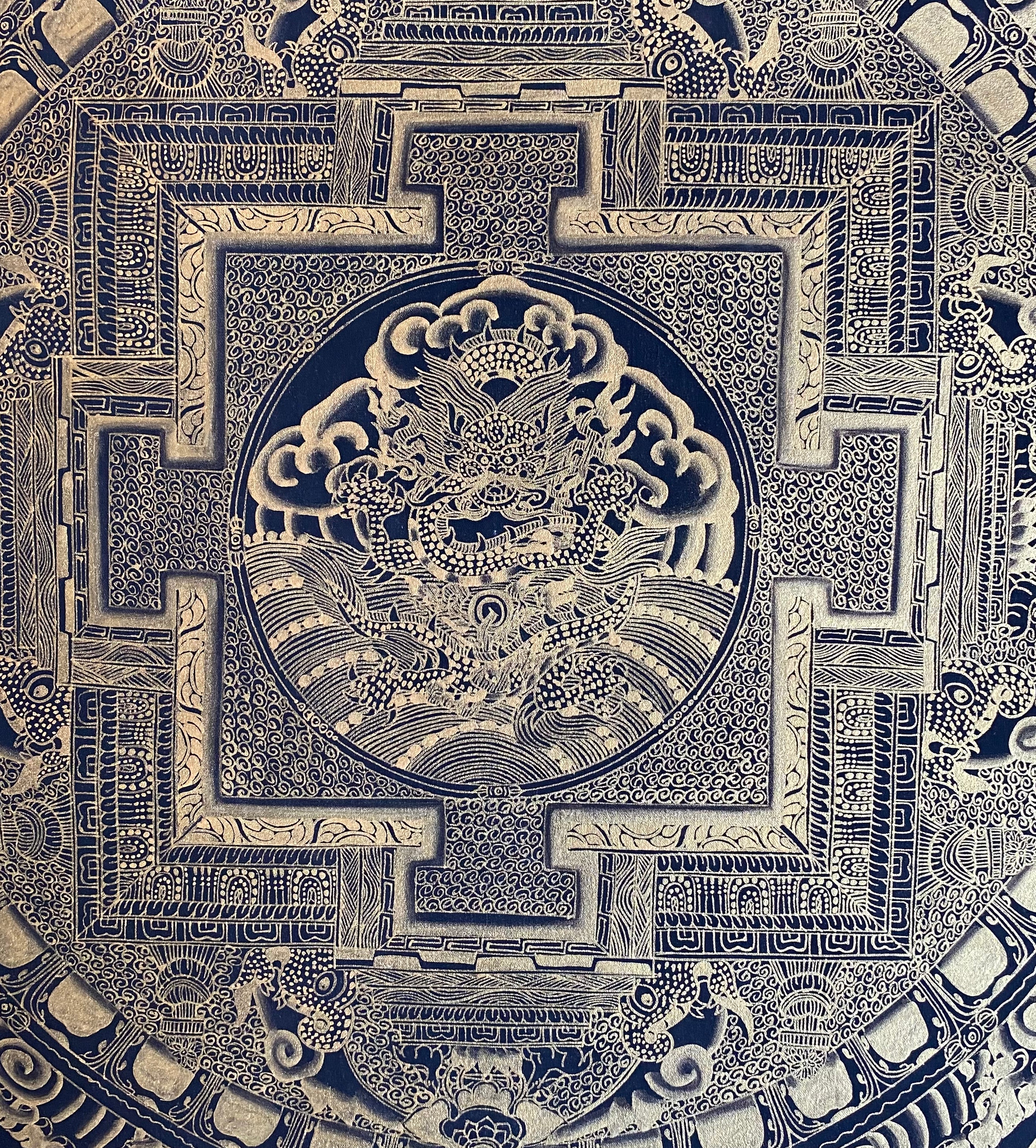 Kalachakra Mandala Thangka Painting