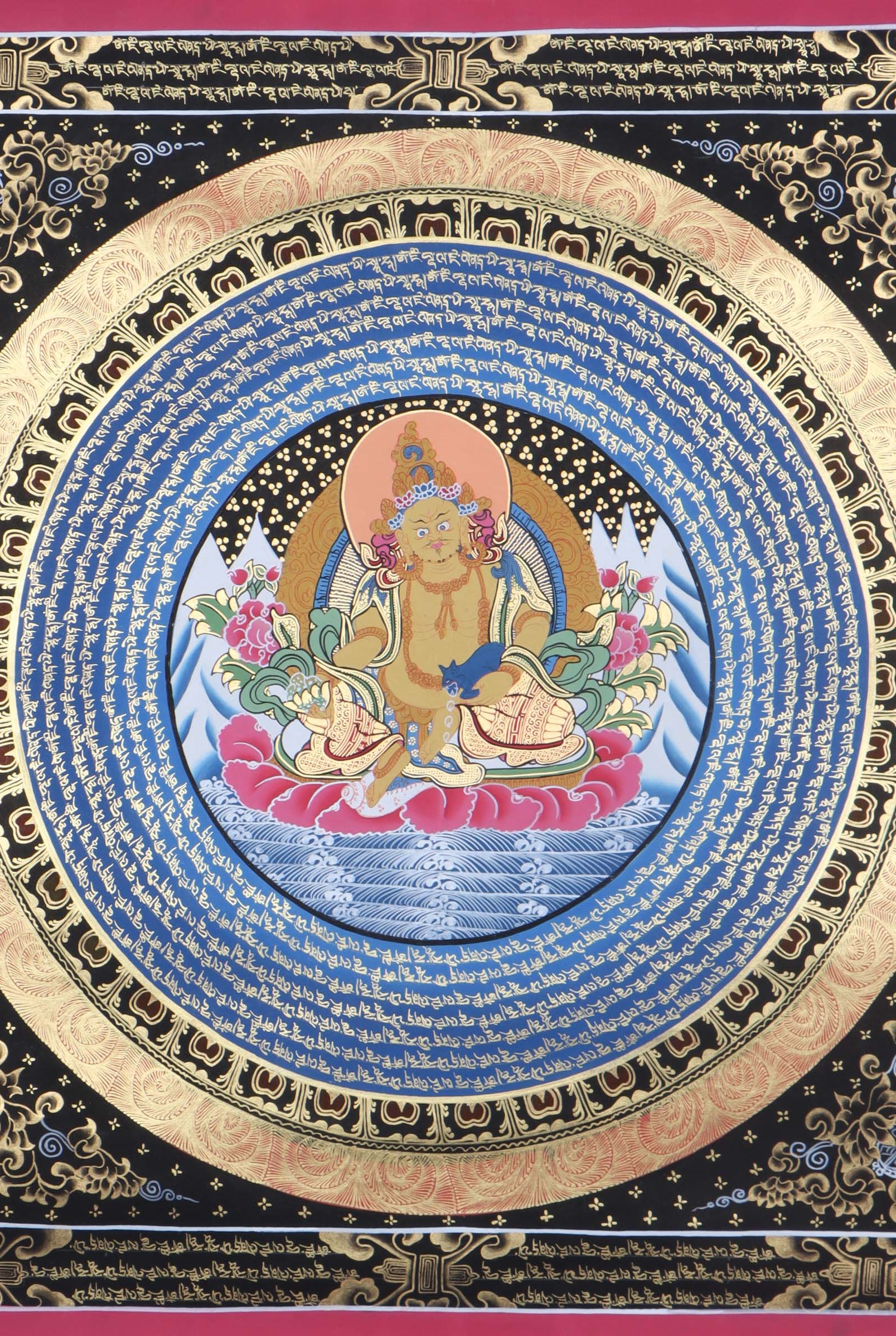 Kuber Mandala Thangka for  luck and fortune.