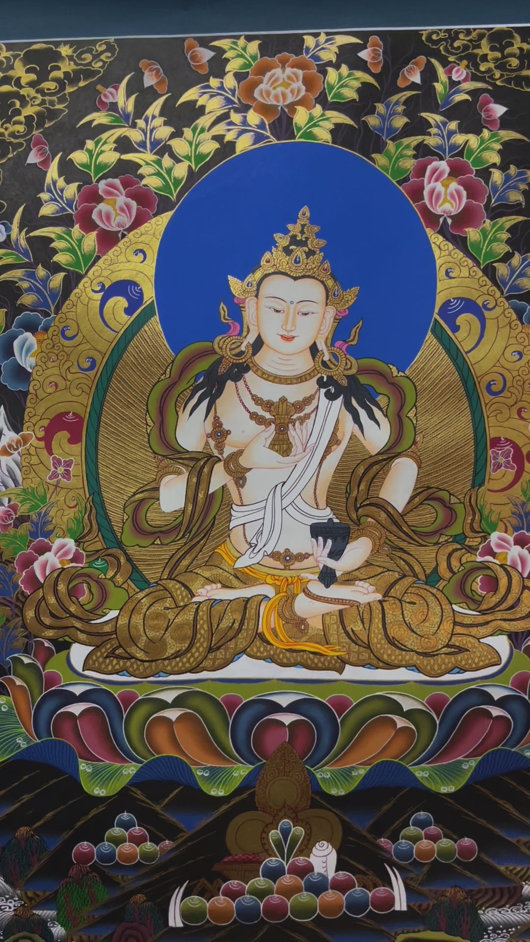 Vajrasattva Thangka - Painting Canvas