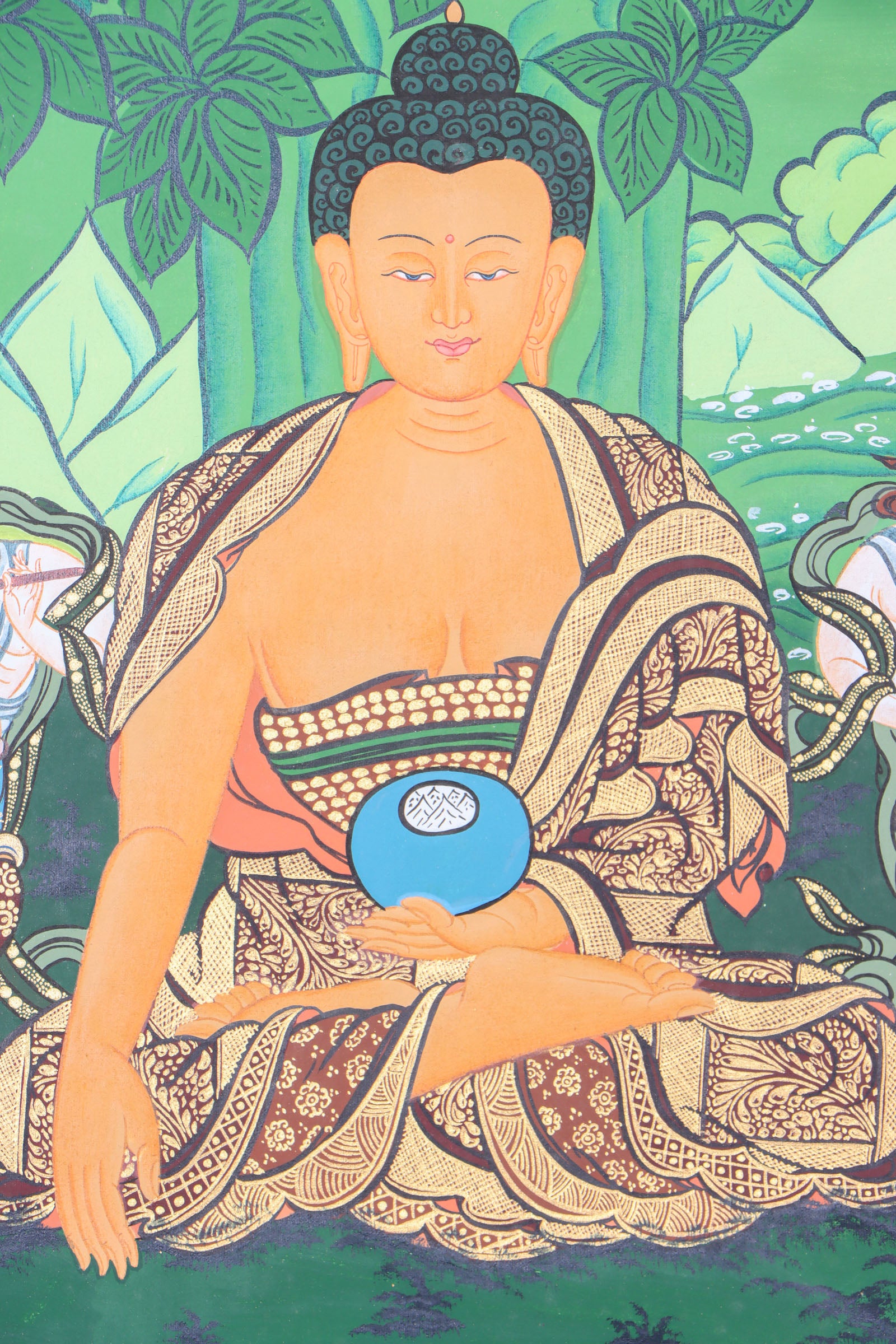 Shakyamuni Buddha Thangka for knowledge and enlightment.