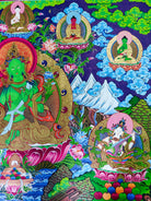 Thangka Painting of Green Tara - Lucky Thanka