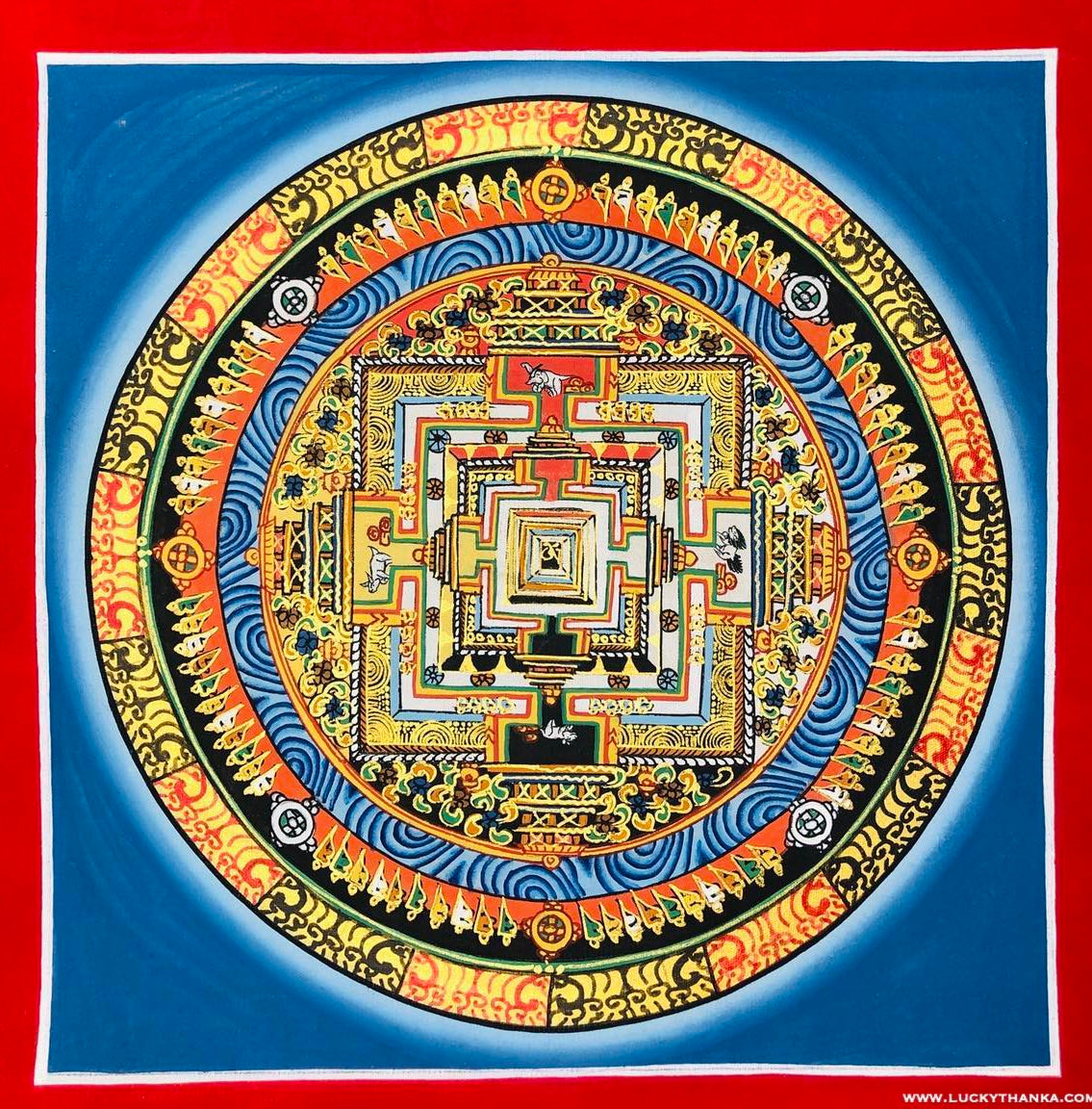 Kalachakra Mandala for Peace and Good Luck - Lucky Thanka