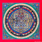 Kalachakra Mandala Thangka art for Peace and Good Luck - Lucky Thanka