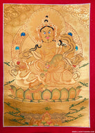 Fully Gold Painting of Kuber Tibetan Thangka Hand Painting | Zambala Art - Lucky Thanka
