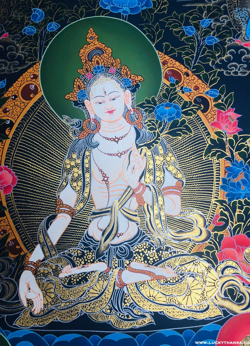 Special White Tara Mandala Thangka - Lucky Thanka
