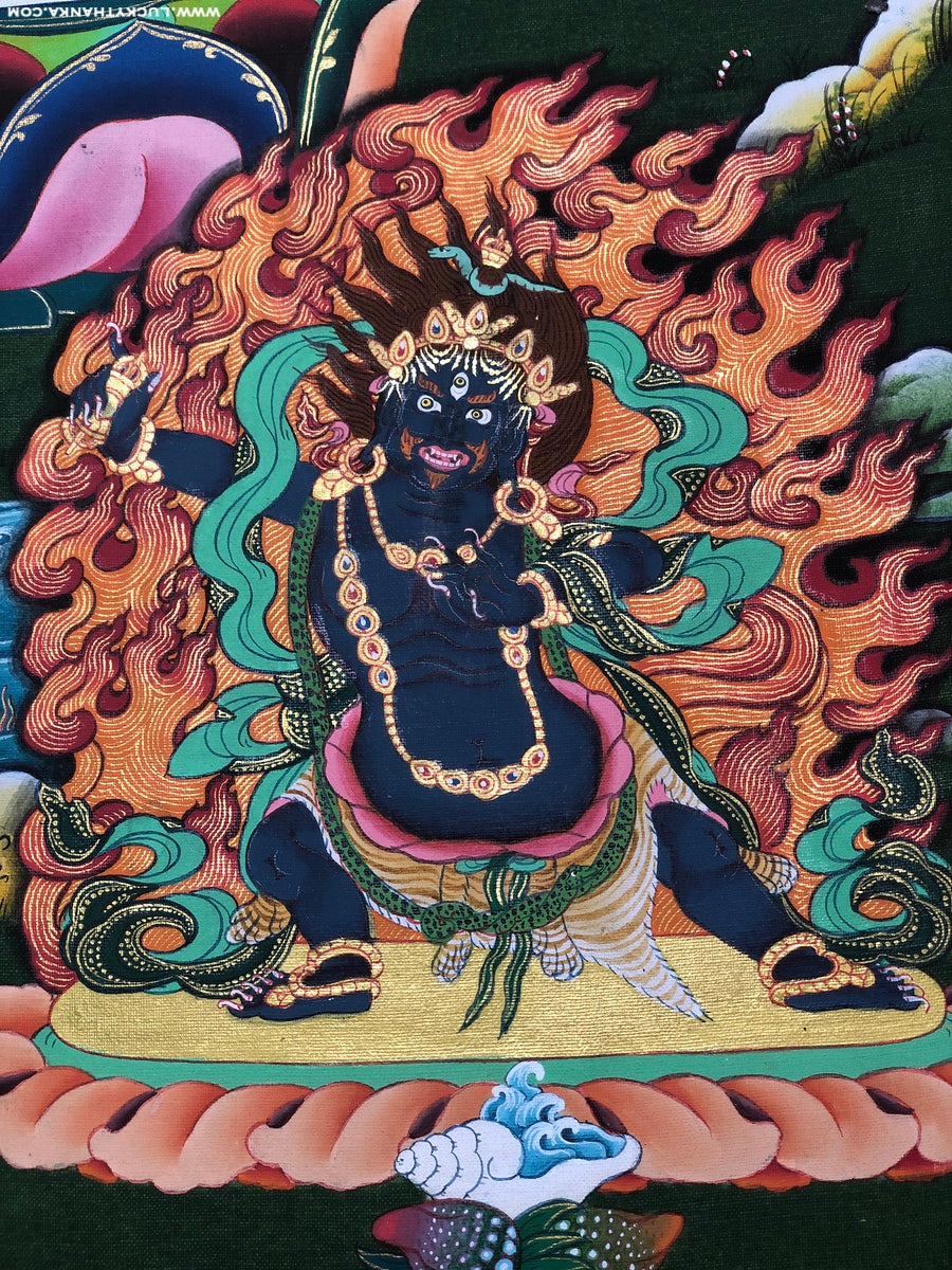 Perfect Wisdom Manjushri Thangka Painting - Lucky Thanka