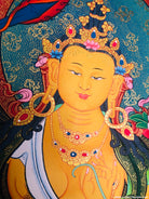 Perfect Wisdom Manjushri Thangka Painting - Lucky Thanka