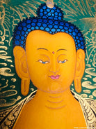 Shakyamuni Buddha Thangka | Gold Painted - Lucky Thanka