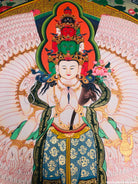 Avalokiteshvara Thangka painting | Sale - Lucky Thanka